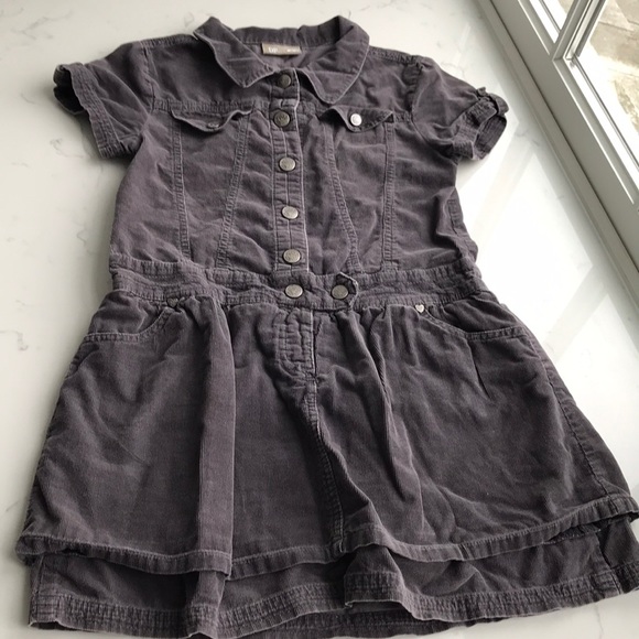 French DPAM gray corduroy dress, size 6-8 - Picture 1 of 2